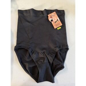 NEW Shapermint Essentials Shaper Panty Womens M/L Black High Waisted Control